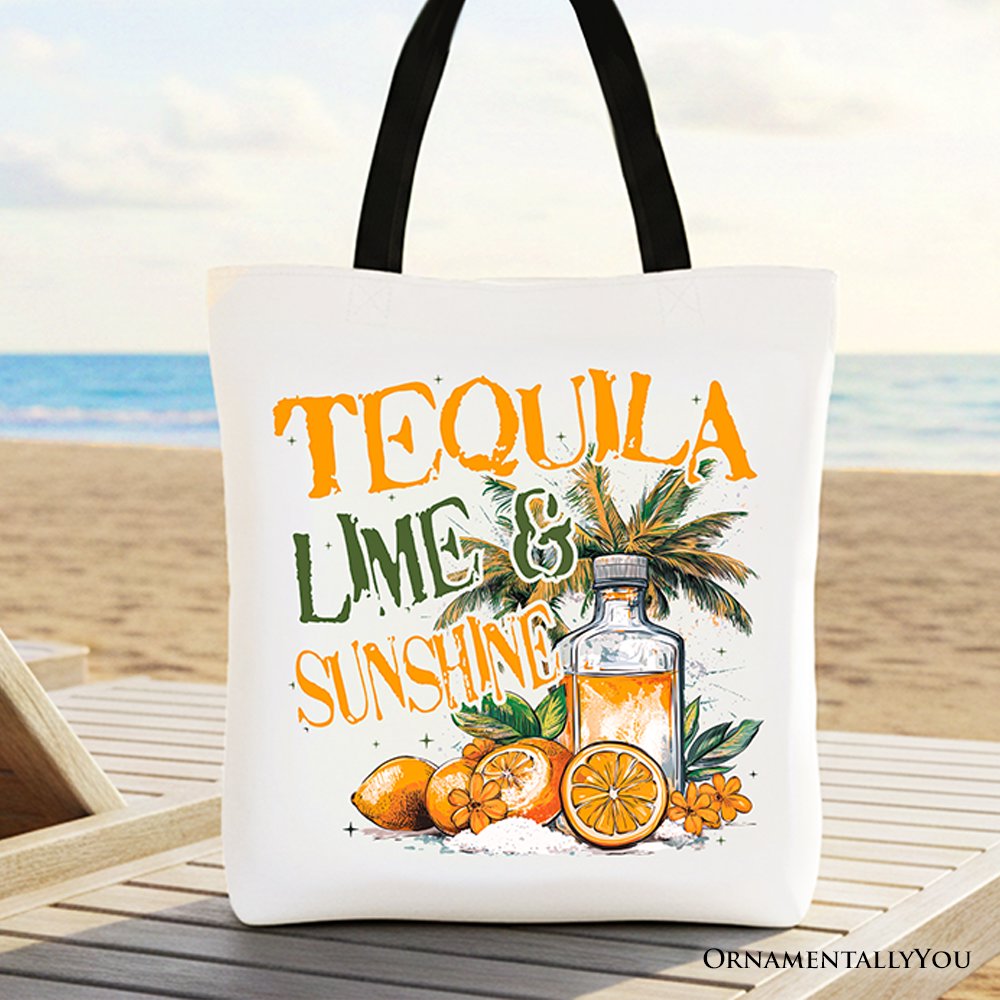 Tequila and Lime Sunshine Tote Bag for Summer