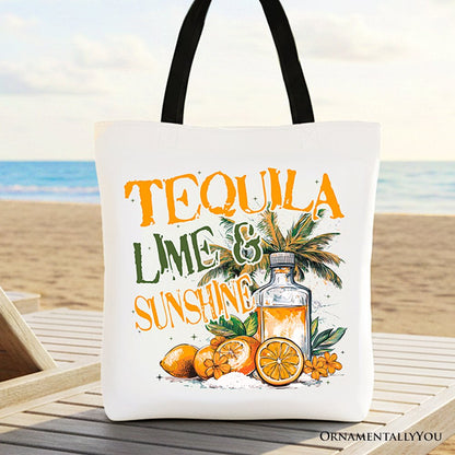 Tequila and Lime Sunshine Tote Bag for Summer