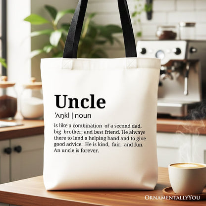 Funny Uncle Definition and Canvas Tote Bag