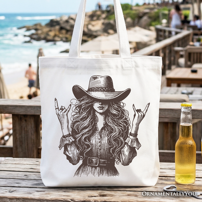 Western Cowgirl Rocker Tote Bag and a Gift