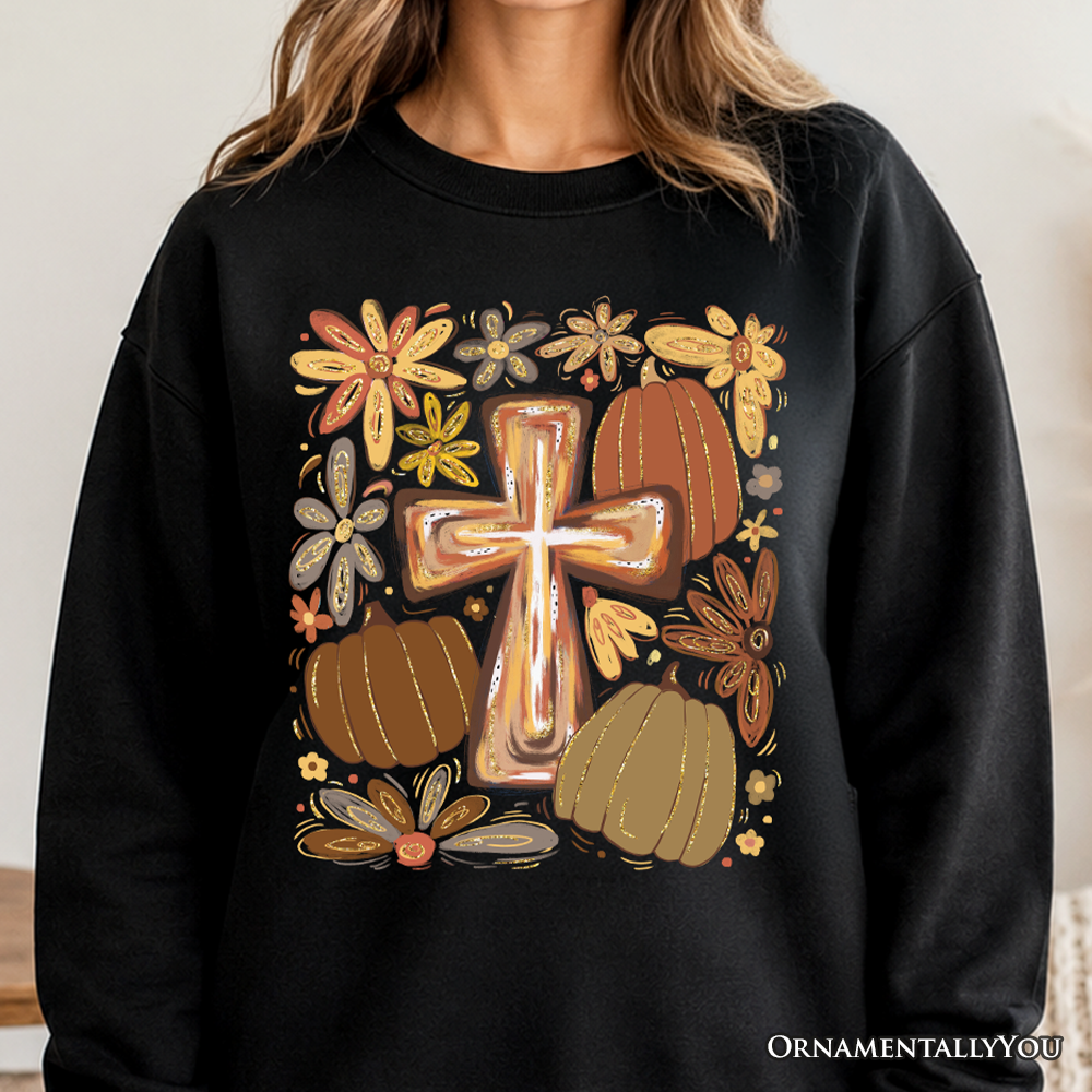 Fall Blessings and Christian Faith Sweatshirt