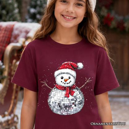 Retro Holiday Disco Snowman Tee and Dance