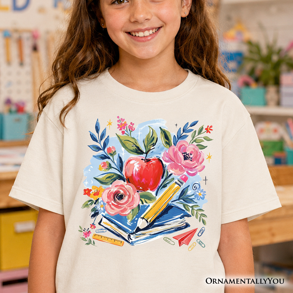 Soft Kids Boho Floral Tee for Back to School