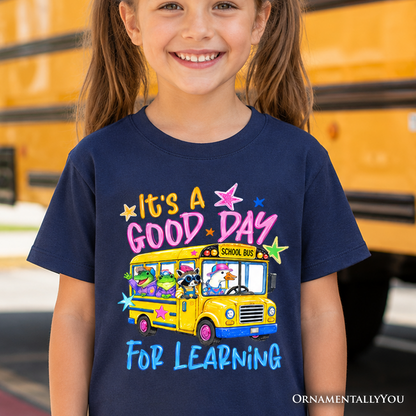 Kids School Bus and Fun Learning Tee Shirt