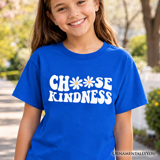Choose Kindness Daisies Kids Tee and Soft Shirt