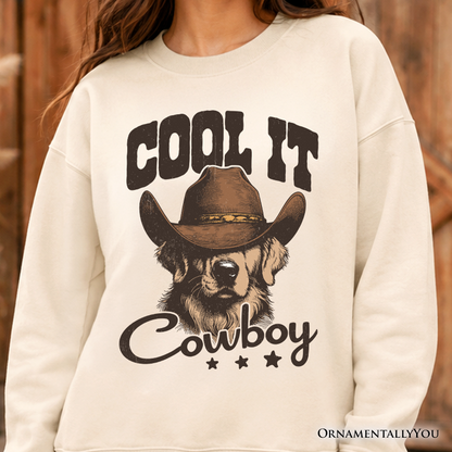 Golden Retriever Cowboy Sweatshirt and Pet Owners
