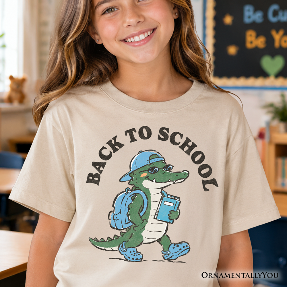 The Cool Alligator Back to School Kids Tee
