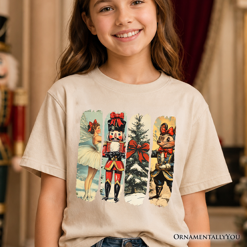 Kids Ballet and Nutcracker Christmas Tee