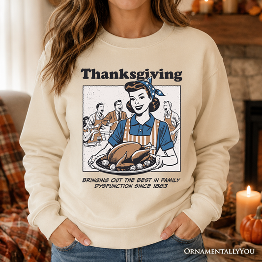 Funny Thanksgiving Family Retro Sweatshirt