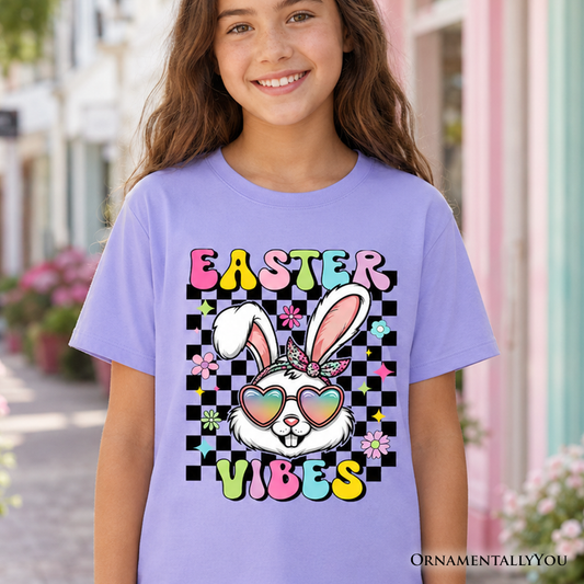 Groovy Kids Easter Bunny and Sunglasses Tee