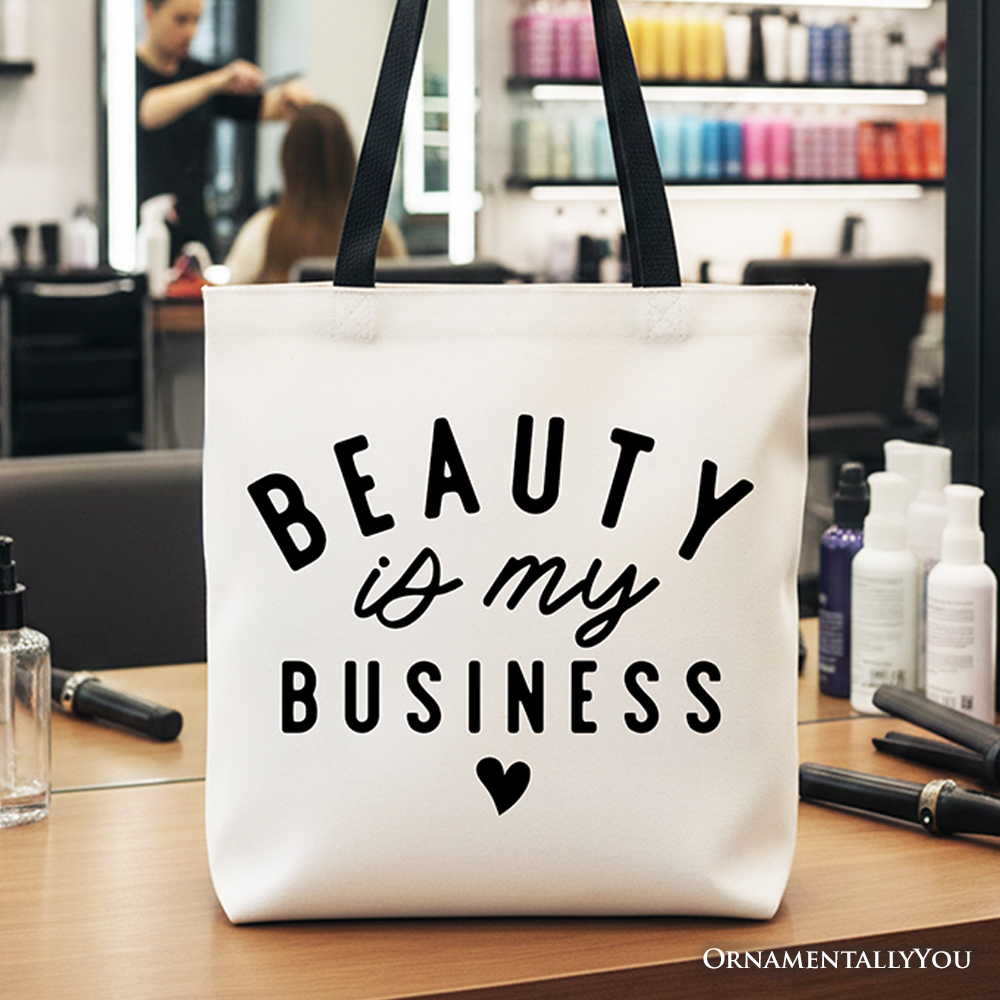 Modern Beauty Artist Canvas Tote Bag and Shopper