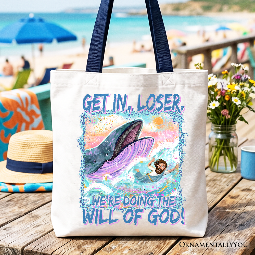 Funny Christian Jonah and the Whale Tote Bag