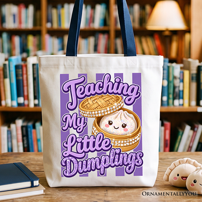 Kawaii Dumpling Teacher Gift For A Canvas Tote