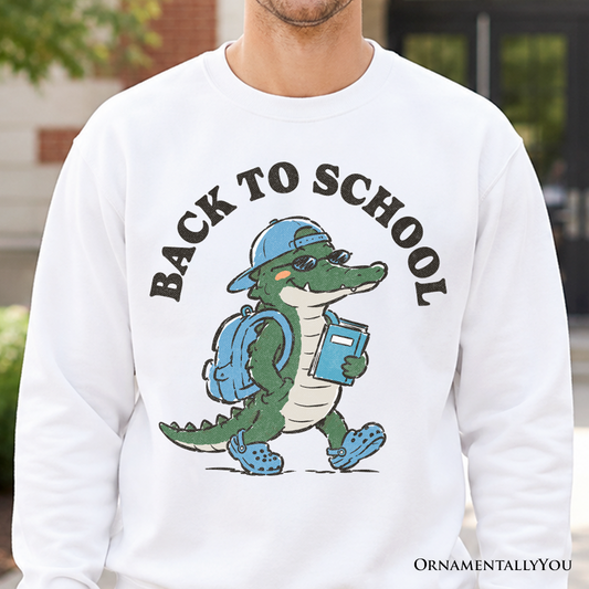 Alligator Back To School Sweatshirt For Teachers