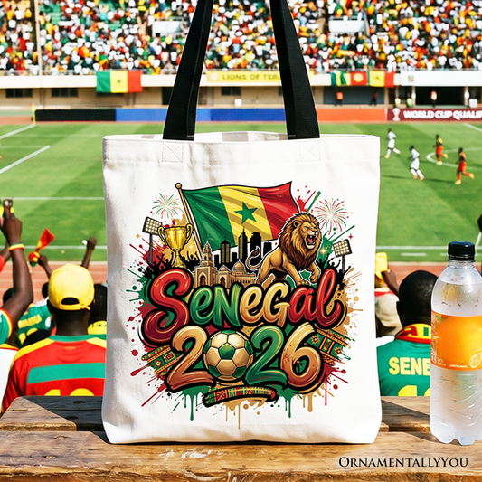 Senegal 2026 Lions Tote Bag and Soccer Gift