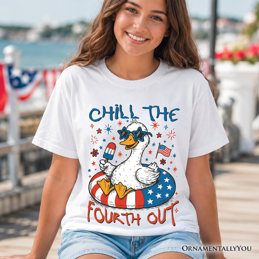 Funny Youth and Patriotic 4th of July Goose Tee