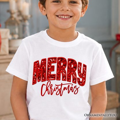 Kids Christmas Sequin T-Shirt and a Cotton Tee