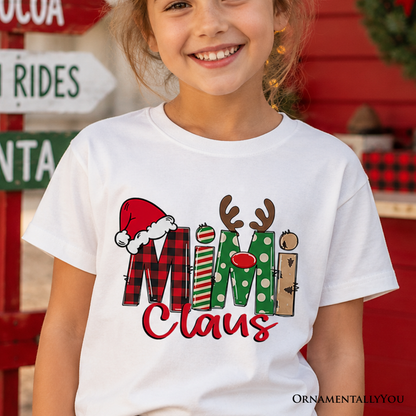 Retro Mimi Claus and Kids Christmas Shirt