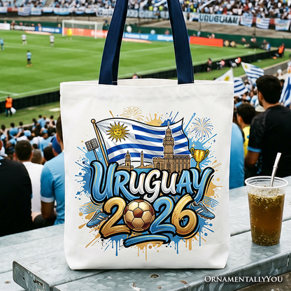 Uruguay 2026 World Cup and Soccer Tote Bag