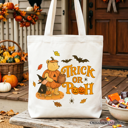 Trick or Treat Winnie Vintage Halloween Tote Bag