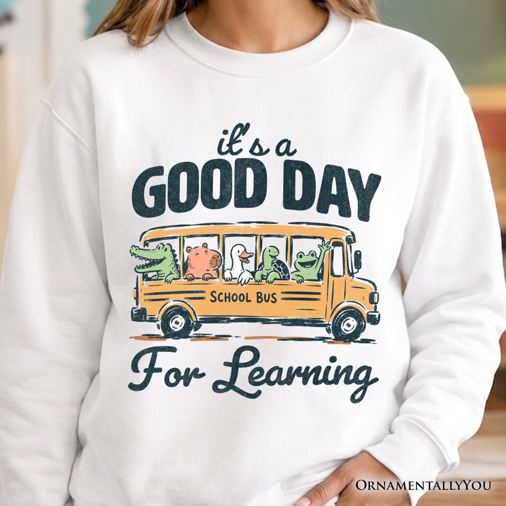 Vintage School Bus And Learning Sweatshirt