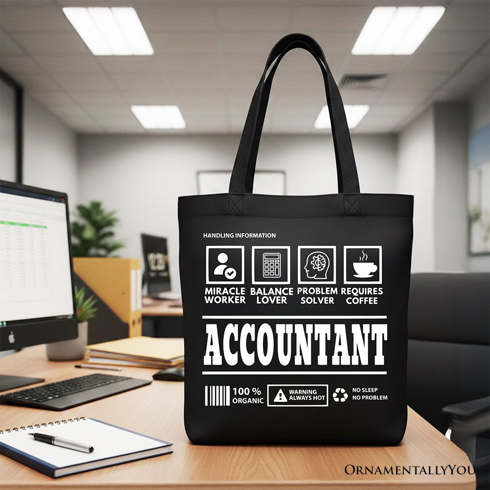 Accountant Tote Bag and Bookkeeper Novelty