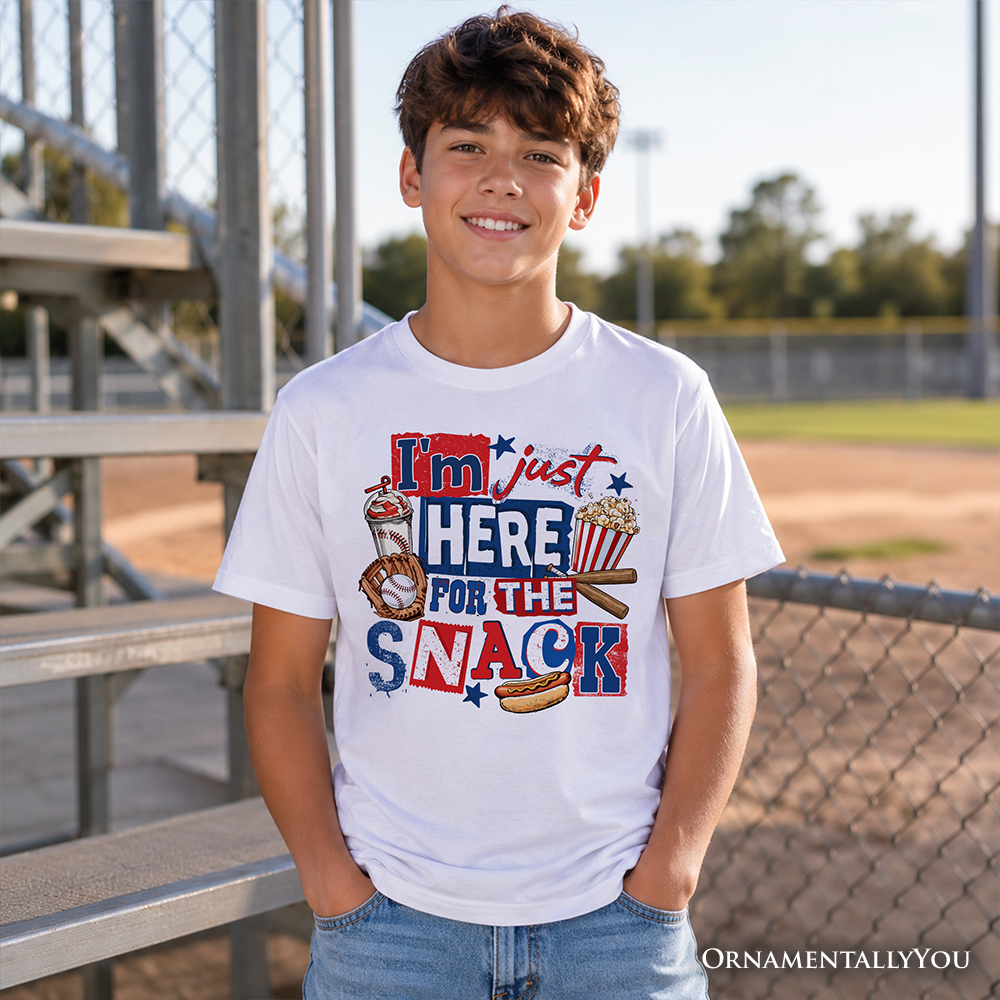 Baseball Snacks Kids Tee and Food Graphic Shirt