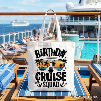 Birthday Cruise Squad Tote Bag for the Trip