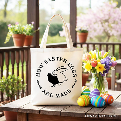 Funny Easter Bunny Tote Bag And A Cool Design