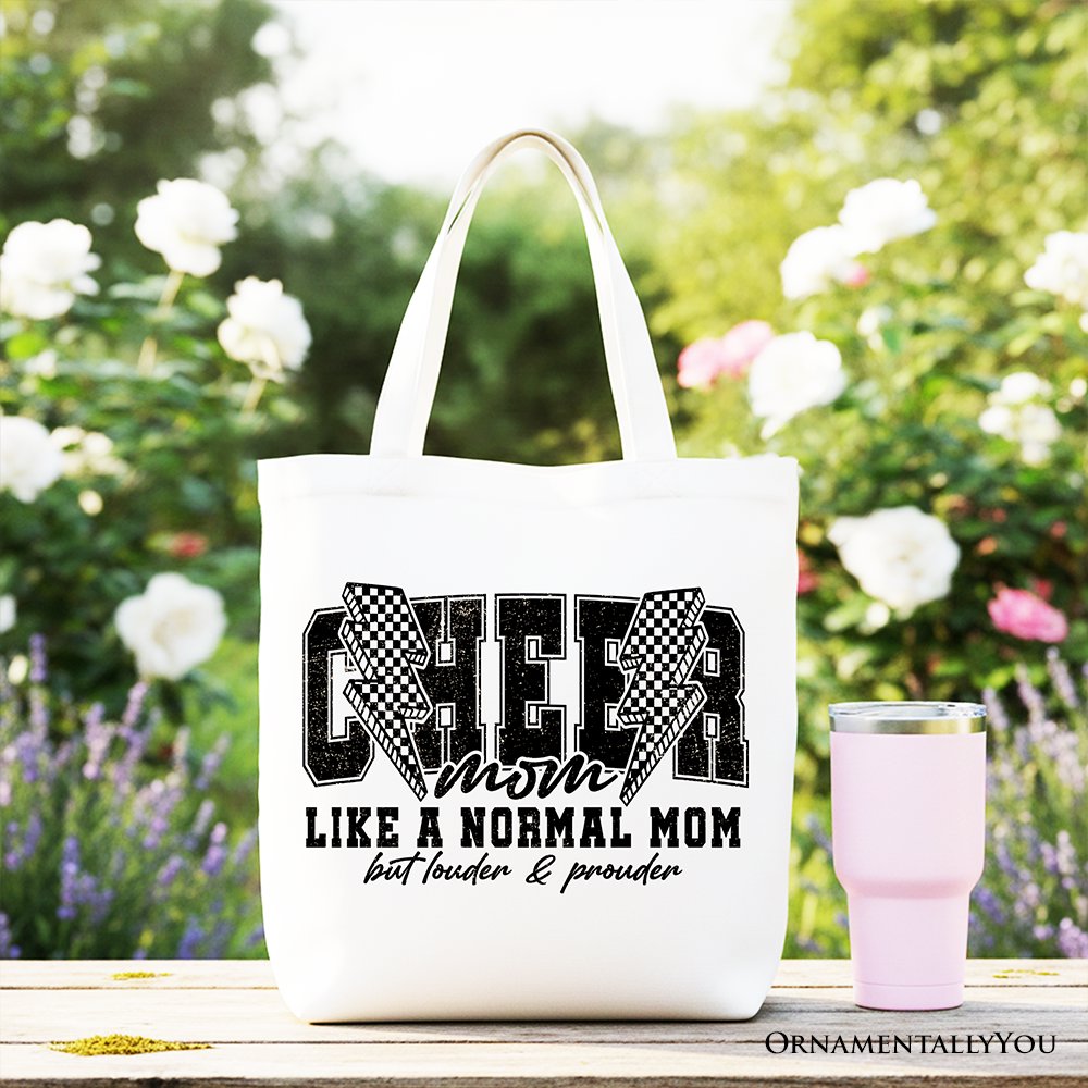 Cheer Mom Canvas Tote Bag and Retro Shopper