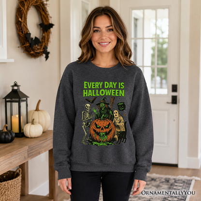 Every Day Halloween Sweatshirt And Vintage Vibes