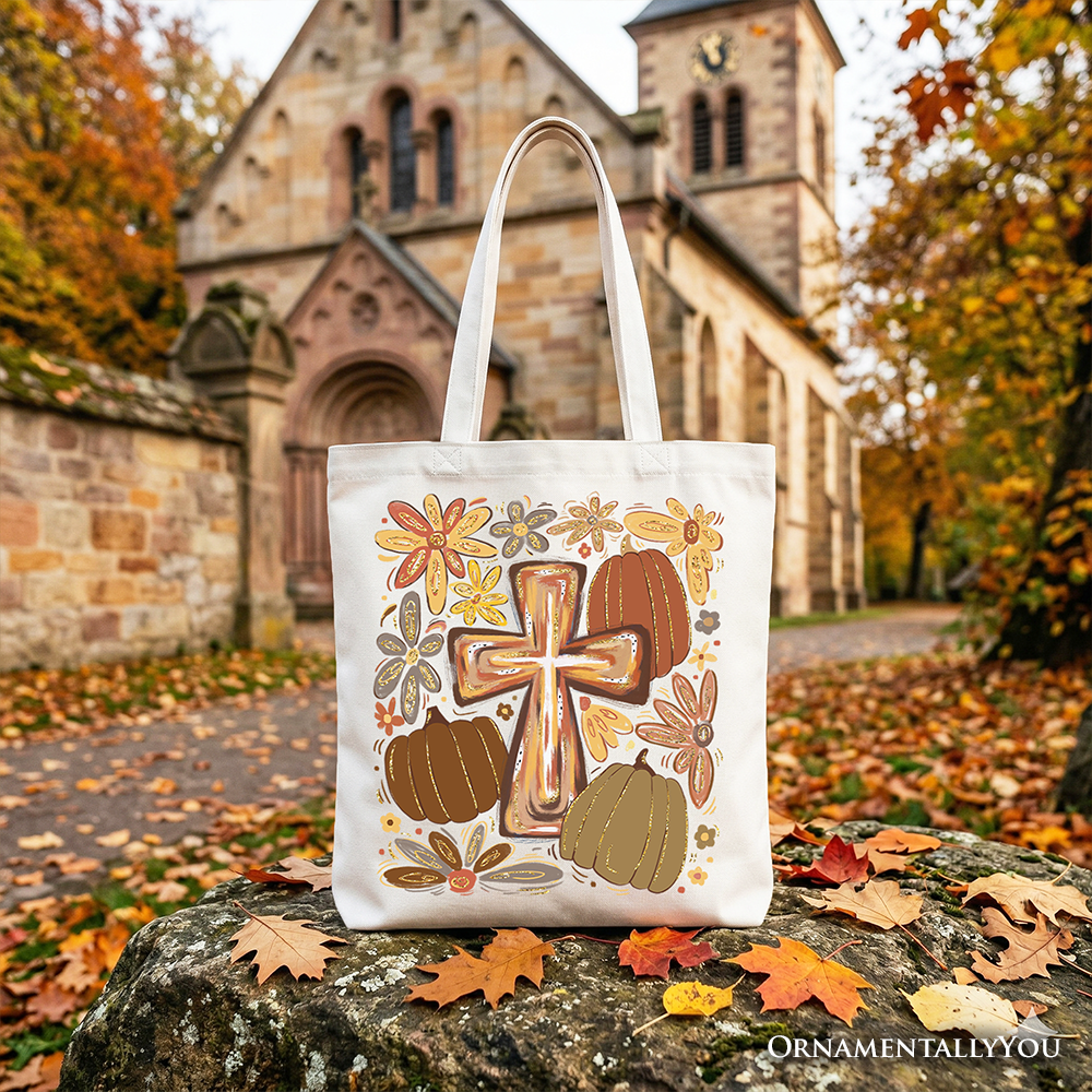 Fall Blessings Tote Bag for the Christian Woman