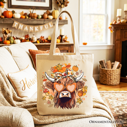 Fall Highland Cow Tote Bag and Autumn Vibes