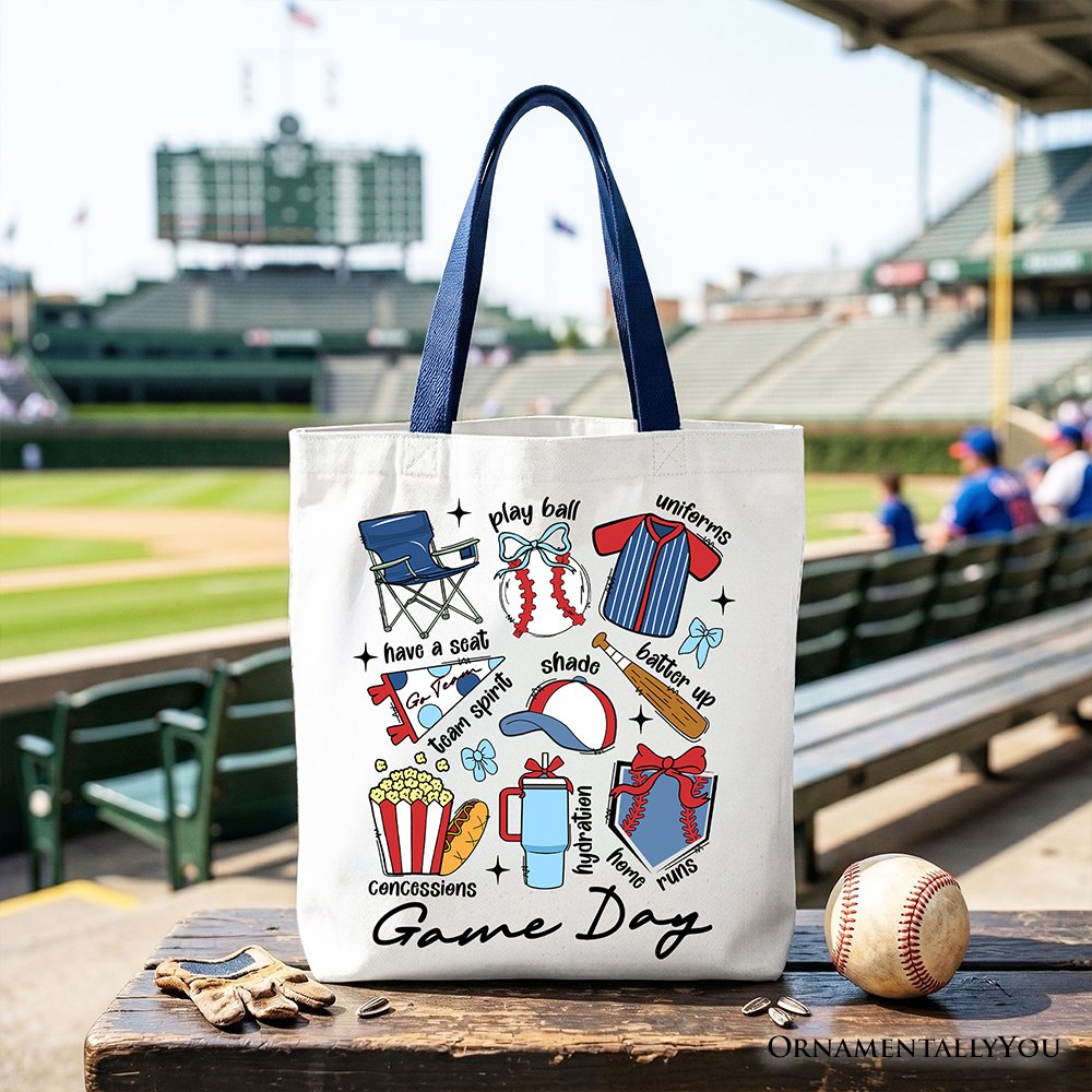 Spacious Baseball Tote Bag and the Game Day Fan