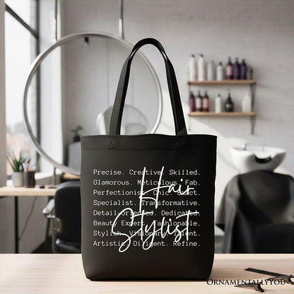 Hair Stylist Canvas Tote Bag and the Salon Gift