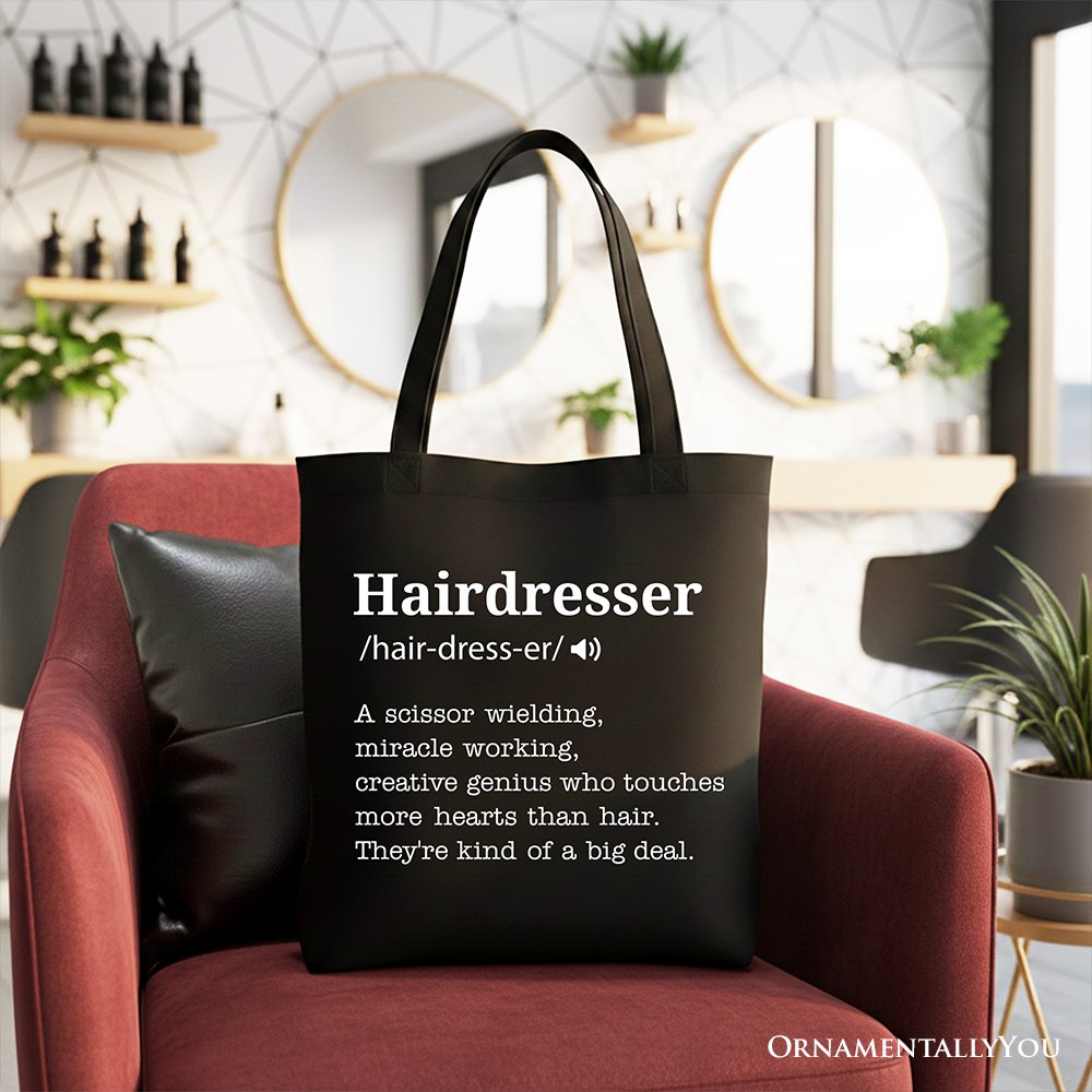 Funny Hairdresser Canvas Tote Bag and Gifts