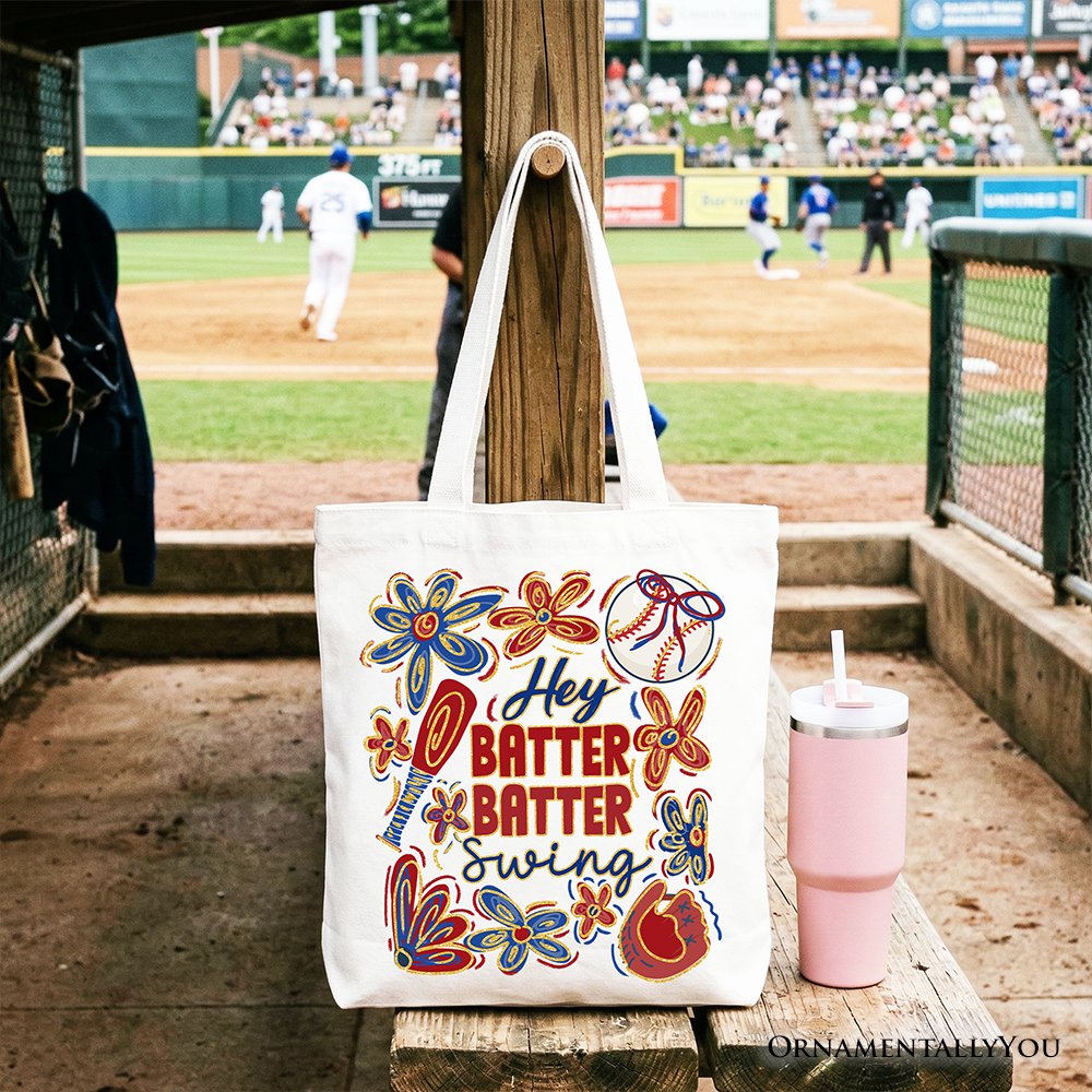 Retro Baseball Shopper Bag For Moms and Gifts