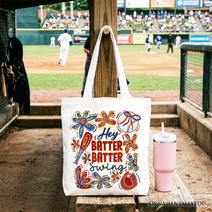 Retro Baseball Shopper Bag For Moms and Gifts