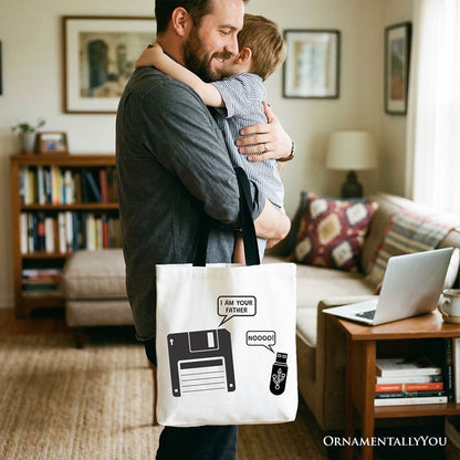 I Am Your Father Retro Floppy Disk Tote and Bag