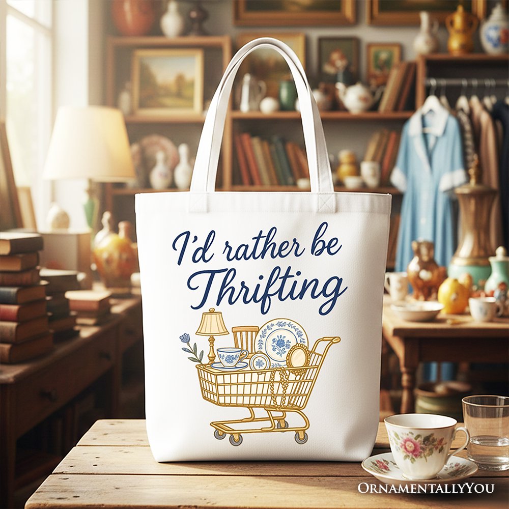 Vintage Canvas Tote Bag and the Thrift Shop Gift