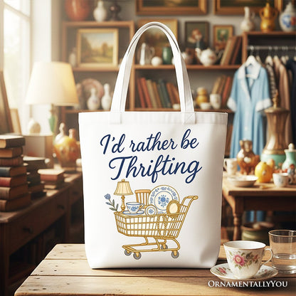 Vintage Canvas Tote Bag and the Thrift Shop Gift