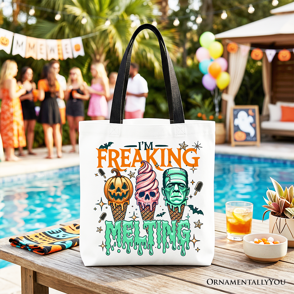 Frankenstein Ice Cream Tote Bag for Halloween