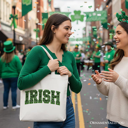Irish Sequin Tote Bag and St Patricks Day