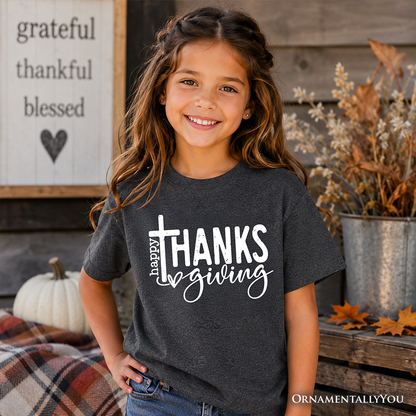 Kids Thanksgiving and Christian Cotton Tee