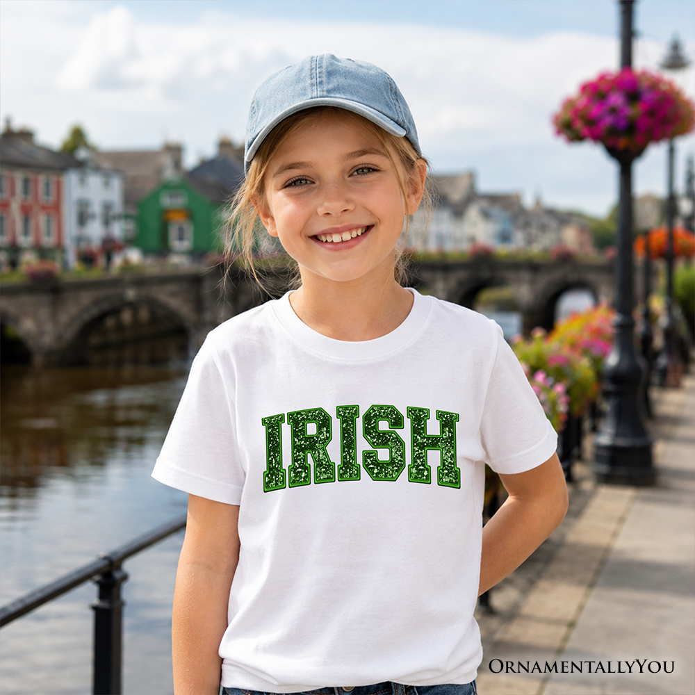 St Patricks Day Green Cotton Tee for Kids