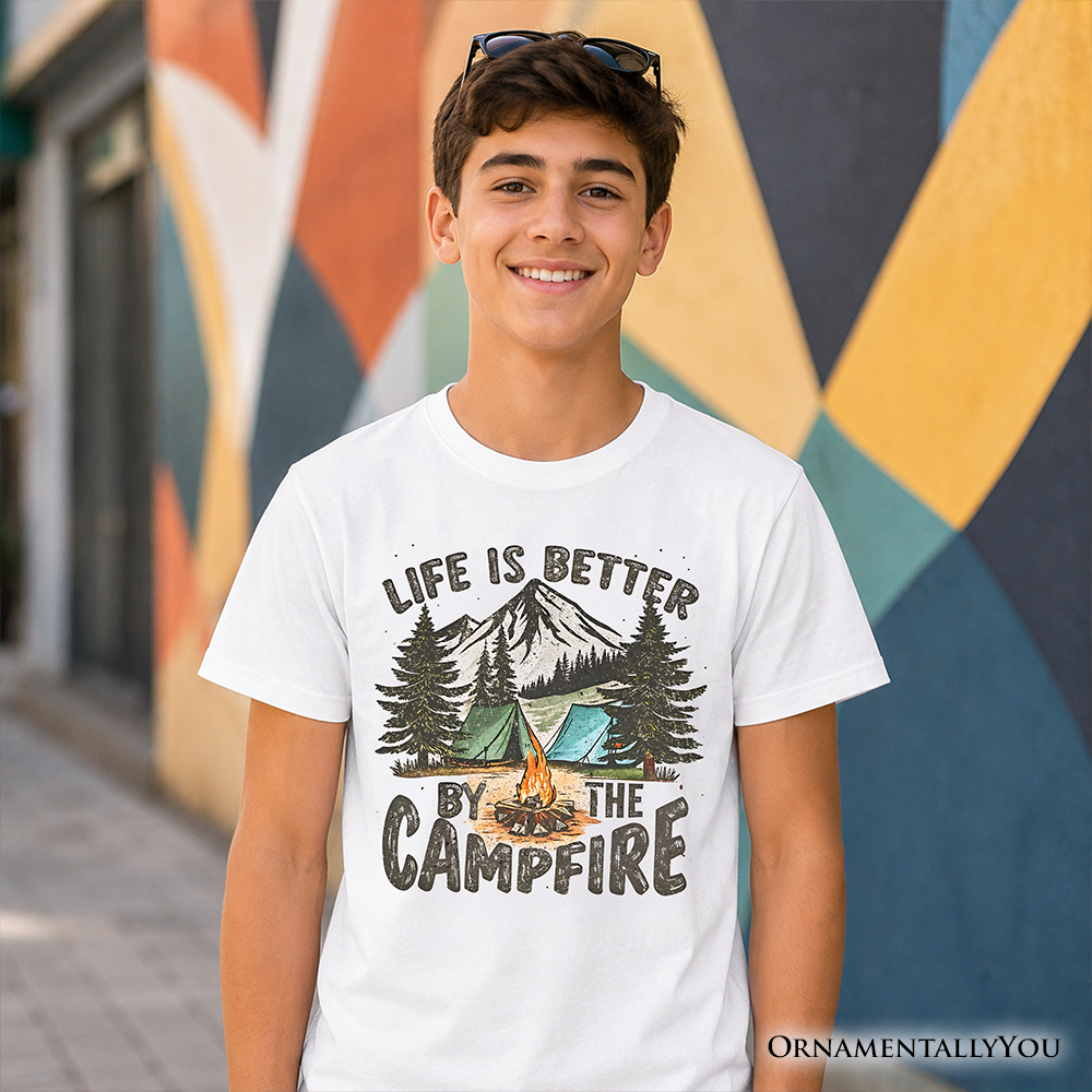 Kids Life Is Better by Campfire Tee for Youth