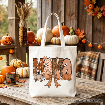 Coquette Tote Bag For the Autumn And Pumpkin Days