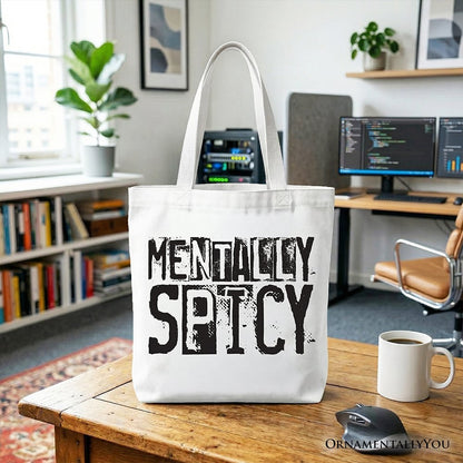 Snarky Mental Health Tote Bag and Gift Shopper
