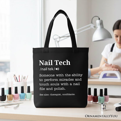 Durable Nail Tech Canvas Tote Bag for Daily Use