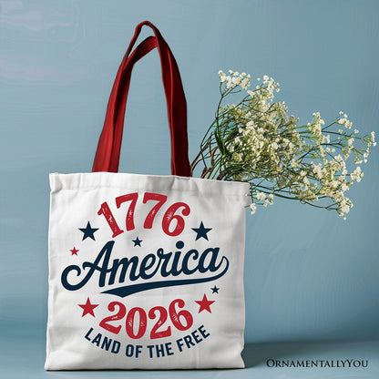 Patriotic and American Freedom Canvas Tote Bag